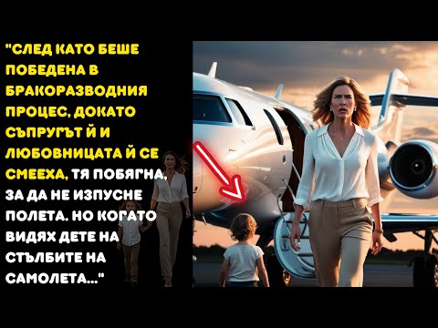 Видео: След като загуби делото за развод, докато съпругът й се смееше, тя побягна, за да не изпусне полета.