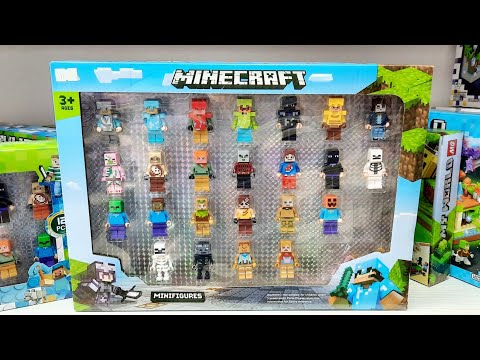 Видео: Фигурки майнкрафт идеальный набор минифигурок лего из Китая