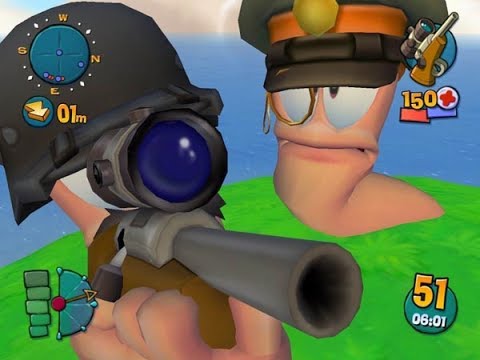 Видео: WORMS 4 MAYHEM-Коллективная игра