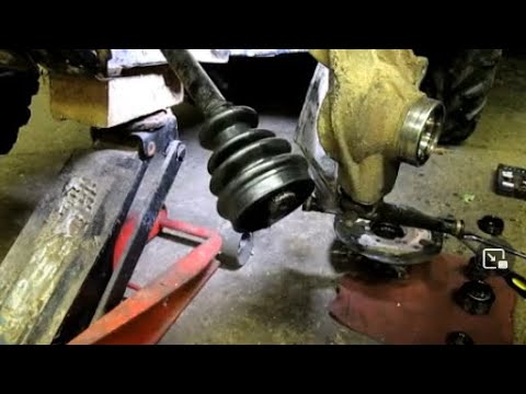 Видео: Замена пыльника ШРУСа, переднего. Polaris Sportsman 2001 года.