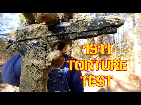 Видео: Испытание пытками 1911 года: Рок-Айленд 1911 45 ACP