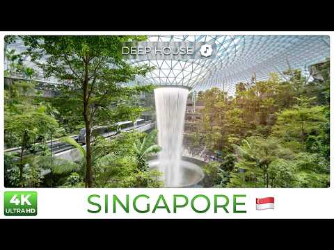Видео: Сингапур 4K — музыка в стиле Deep House и потрясающая городская природа | Город-сад Азии