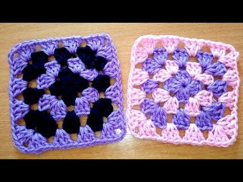 Видео: Очень подробный и простой мастер-класс по вязанию Бабушкиного квадрата крючком