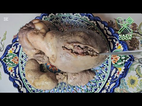 Видео: Нағыз жүрек қабындағы Үлпершек. Блюдо в пленка Улпершек. Ulpershek.