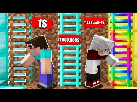 Видео: ВЫБЕРИ ДЕШЕВУЮ ДОРОГУЮ РАДУЖНУЮ ЛЕСТНИЦУ в МАЙНКРАФТ НУБ против Про 100% Ловушка Троллинг MINECRAFT