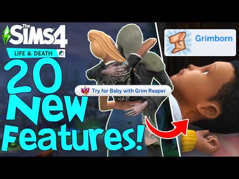 Видео: The Sims 4 Жизнь и смерть: 20 ОСОБЕННОСТЕЙ, о которых вы могли не знать!