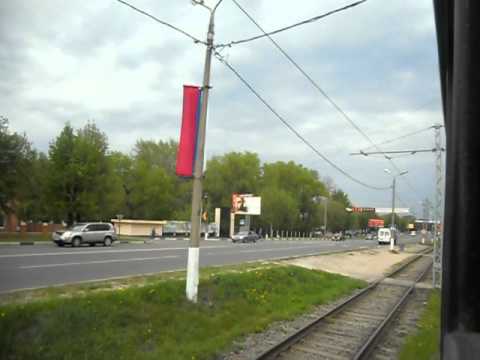 Видео: Tramwaje w Kołomnie, linia 1 / Трамваи в Коломне, маршрут 1