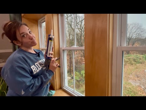 Видео: Возвращаемся к работе внутри! | Герметизация окон в спальне