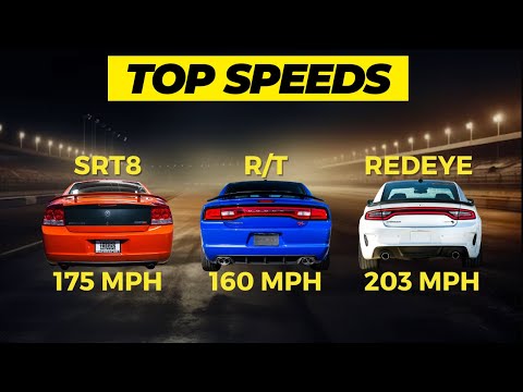 Видео: Насколько быстр Dodge Charger? — Видео максимальной скорости — показаны все двигатели (V6 и V8 20...