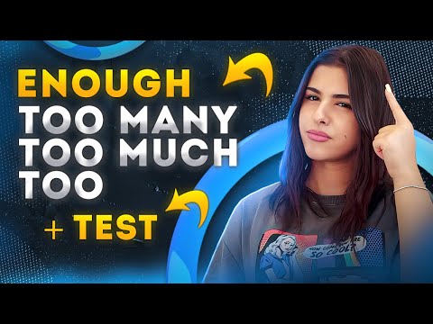 Видео: В конце ТЕСТ 🌱 Простое объяснение грамматики enough, too many, too much, too, английский язык с нуля