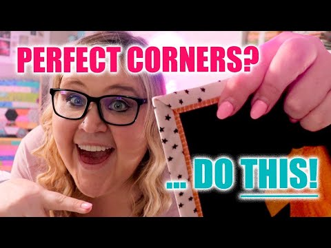 Видео: Идеальные углы одеяла с косым креплением каждый раз!