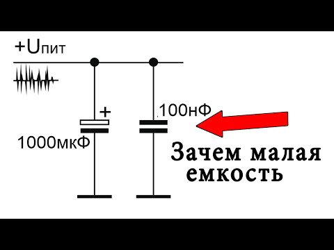 Видео: Зачем нужна малая емкость в цепи питания