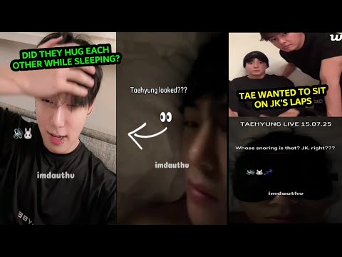 Видео: Джунгук и Тэхён спят ВМЕСТЕ? 😳💜 Тэхён и Джунгук становятся всё БОЛЬШЕ ВЛЮБЛЁННЫМИ 💘✨