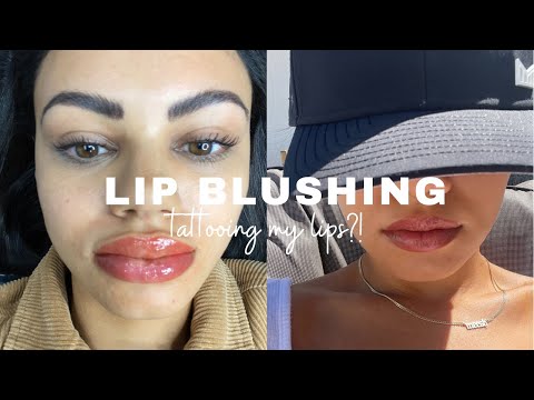 Видео: Видеоблог о румянах для губ | делаю татуаж губ в Jelly Lab