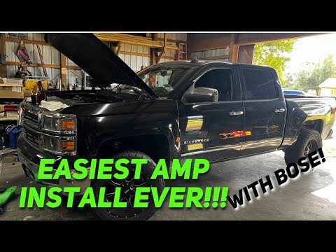 Видео: САМАЯ ПРОСТАЯ УСТАНОВКА УСИЛИТЕЛЯ!!! 2014-2019 CHEVY/GMC 1500 С BOSE!