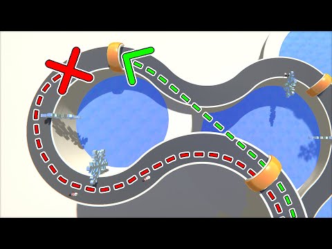 Видео: Я построил трассу, по которой можно сократить путь, только если идти назад...