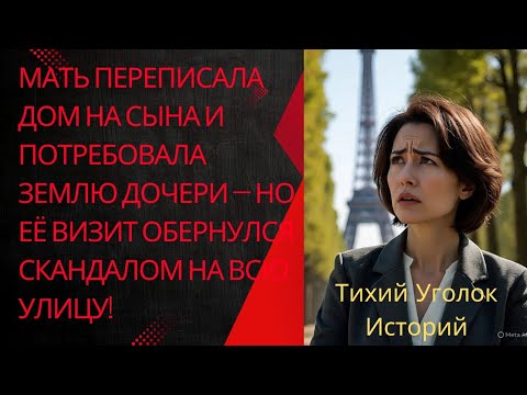 Видео: Мать переписала дом на сына и потребовала землю дочери  но её визит обернулся скандалом на всю улицу
