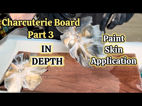 Видео: Серия «Доски для колбасных изделий», часть 3 ~ НАНЕСЕНИЕ КРАСКИ НА КОЖУ #акриловаякраска
