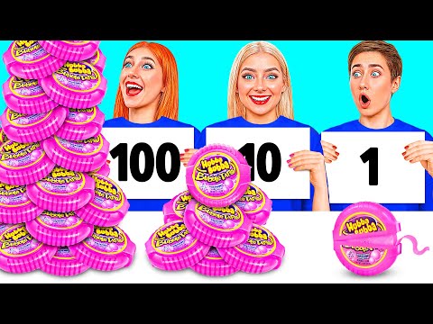 Видео: 100 Слоев Еды Челлендж | Вкусные Кухонные Лайфхаки от Funny DO Challenge
