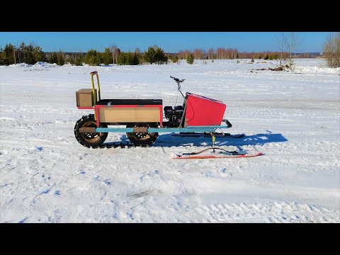 Видео: Снегоход из Rust / Рулевое управление и первый тест