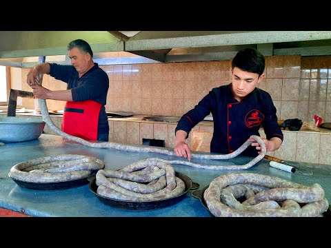 Видео: ХАСИП-узбекский колбаски в тандыре | XASIP-Uzbek sausage in tandoor