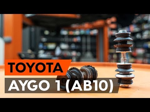 Видео: Как заменить переднюю тягу стабилизатора TOYOTA AYGO 1 (AB10) [ВИДЕОУРОК AUTODOC]