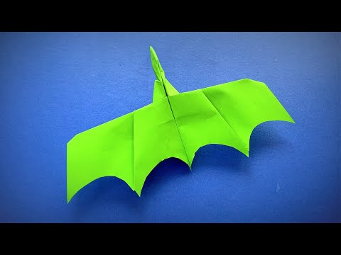 Видео: Как сделать бумажный самолетик | Оригами Самолет Птеродактиль | Оригами Динозавр