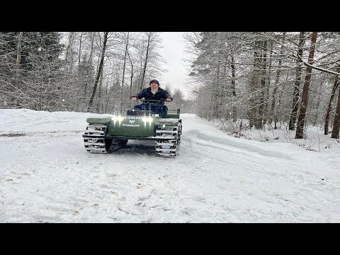 Видео: Pomor X6 испытание снегом