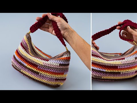 Видео: Очень простая модная сумка крючком для начинающих! Miarti🧶
