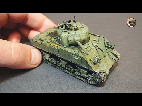 Видео: Модель, КОТОРАЯ мне ПОНРАВИЛАСЬ - M4А2 ШЕРМАН от Звезды в 1/72. ФИНАЛ Проекта