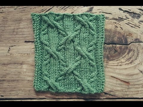 Видео: Узор "Джуно" спицами. МК. Аран.