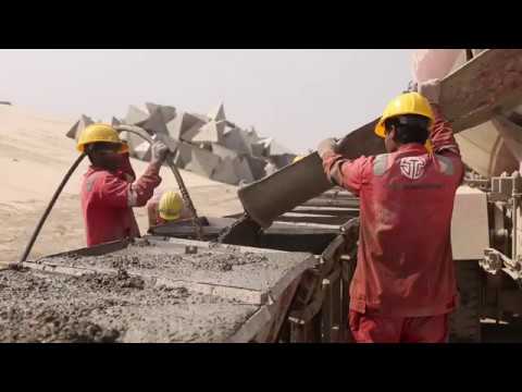 Видео: Гидротехнические работы Оргэнергострой на АЭС Руппур (Hydraulic works on Rooppur NPP)