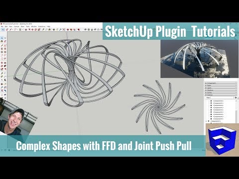 Видео: Создавайте БЕЗУМНЫЕ ФИГУРЫ с помощью FFD и Joint Push Pull для SketchUp!!! (ВИЗУАЛИЗИРОВАНО В ENS...