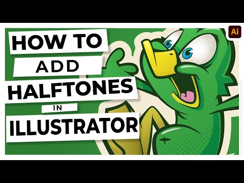 Видео: Учебное пособие по Adobe Illustrator CC: добавление полутонов и градиентов