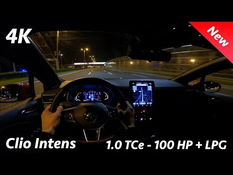 Видео: Renault Clio 2021 - Ночной тест-драйв POV и полный обзор в 4K | Тест светодиодных фар