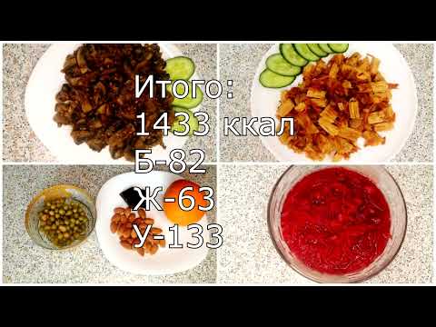 Видео: Постный рацион 1400 ккал Похудеть в пост Без мяса, яиц, молока