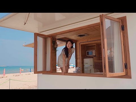 Видео: ♨️ Кемпинг на грузовике с собакой в жаркий день на берегу океана, как за океаном