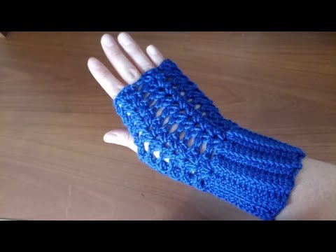 Видео: Митенки крючком