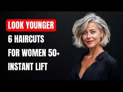 Видео: 6 простых стрижек, которые мгновенно омолаживают женщин старше 50 лет!