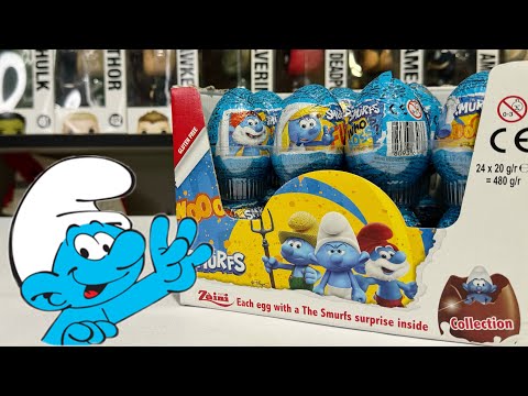 Видео: РАСПАКОВКА КОРОБКИ ШОКОЛАДНЫХ ЯИЦ СМУРФИКОВ ЗАИНИ | UNPACKING BOX CHOCOLATE SMURFISH EGGS ZAIN