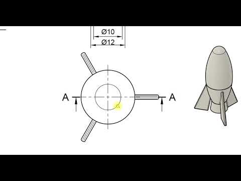 Видео: Построение ракеты. Компоновочная геометрия
