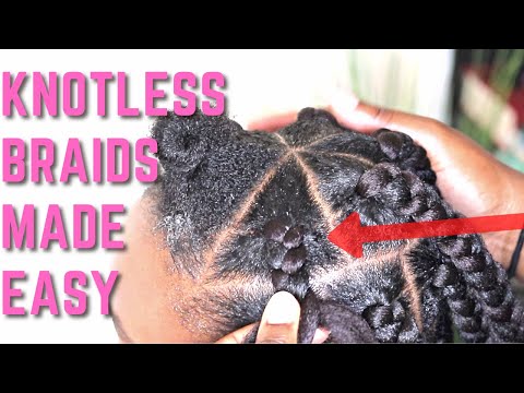 Видео: Метод плетения больших кос без узлов с помощью резинок *для начинающих* | ItsAbeeyola