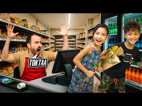 Видео: МАГАЗИНДЕ ТОЛЕМИ ҚАШЫП КЕТТЫК😱😱😱(жестка усталып калдық😭)