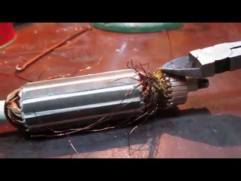 Видео: BOSCH GWS 7-125 УШМ ПЕРЕМОТКА ЯКОРЯ