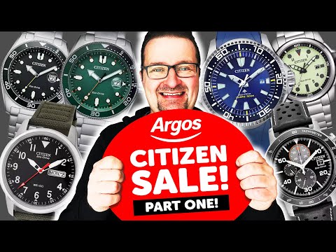 Видео: НЕ ПРОПУСТИТЕ ЭТОГО! 🔥 5 лучших часов Citizen прямо сейчас на РАСПРОДАЖЕ в Argos!!