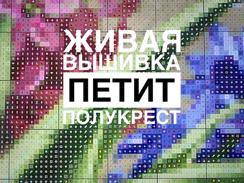 Видео: ПЕТИТ ПОЛУКРЕСТ КАК Я ВЫШИВАЮ/ЖИВОЙ ПРОЦЕСС ВЫШИВКИ