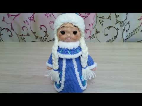 Видео: Снегурочка крючком//Автор И. Кистаева//МК, часть 1//Ручка (2 детали).