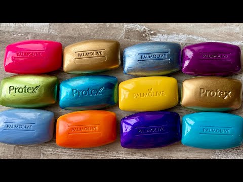 Видео: ASMR SOAP| Cutting colored soaр | Soap Carving| Резка крашенного мыла