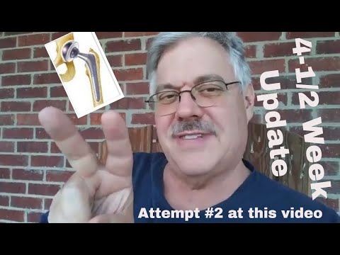 Видео: Замена тазобедренного сустава: обновление за 4,5 недели.