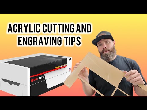 Видео: Советы по гравировке и резке акрила | Идеальные результаты матирования на CO₂-лазерах (руководств...